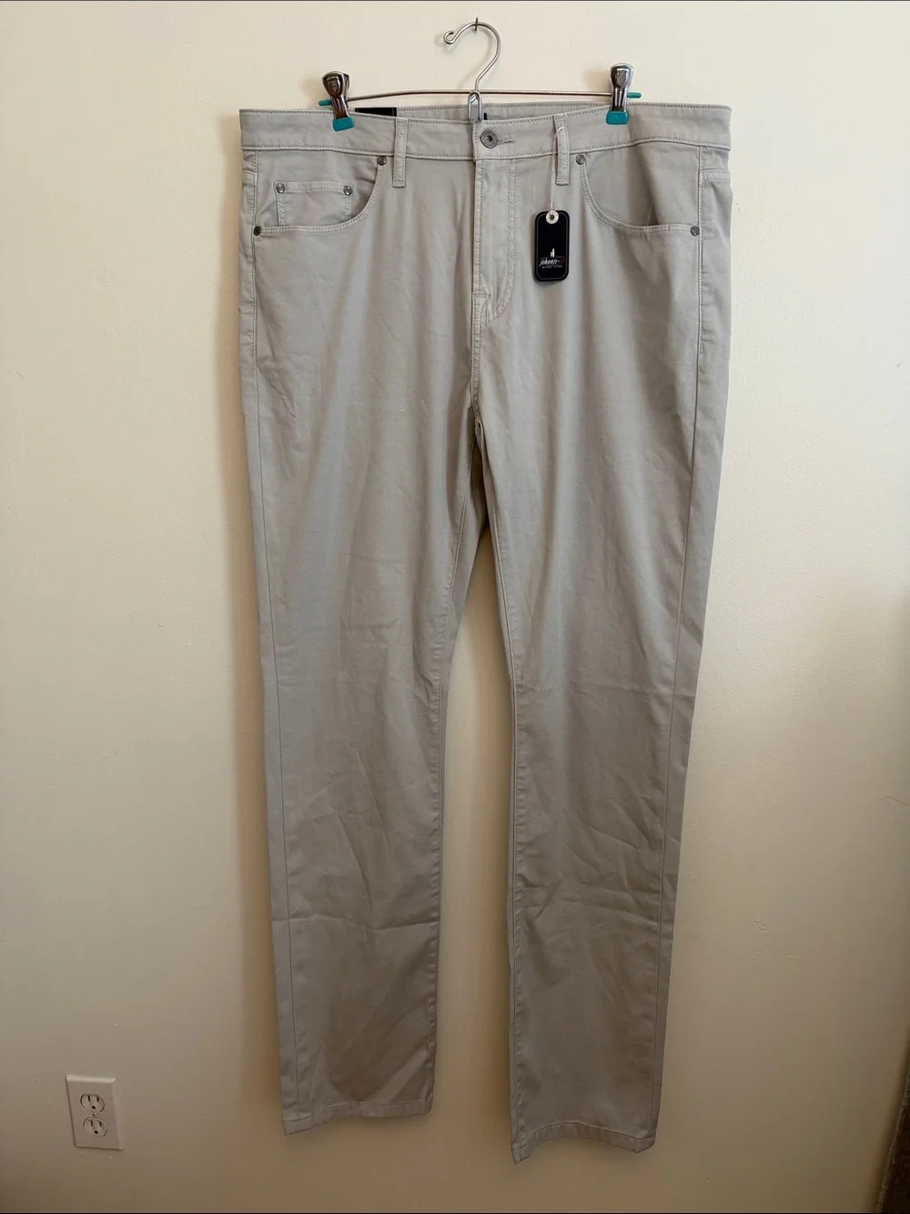 Johnnie-O Atlas Stretch 5-Pocket Pants – Chrome – 36 x 34 – NWT